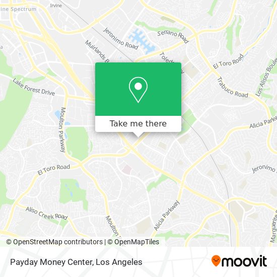 Payday Money Center map