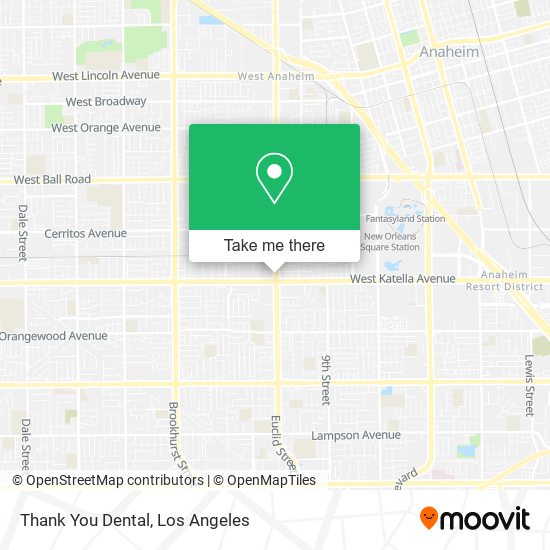 Mapa de Thank You Dental