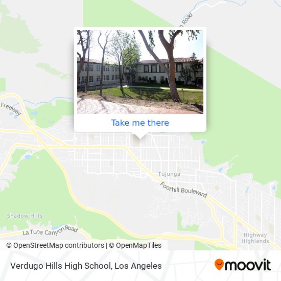 Verdugo Hills High School map