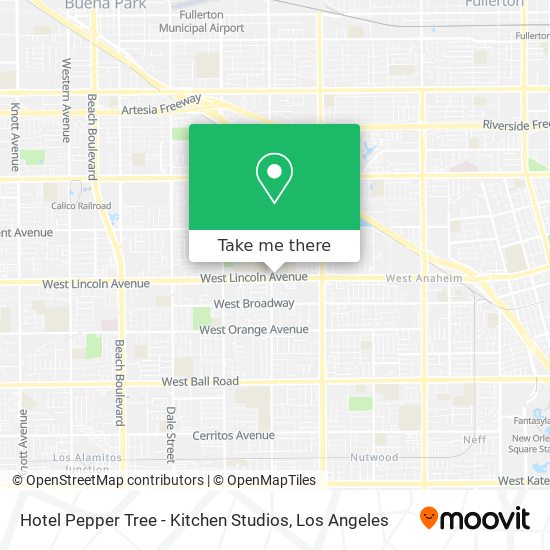 Mapa de Hotel Pepper Tree - Kitchen Studios