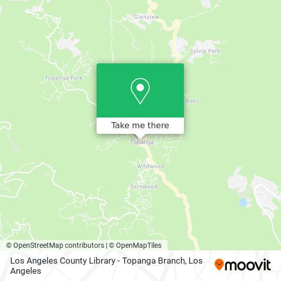 Los Angeles County Library - Topanga Branch map