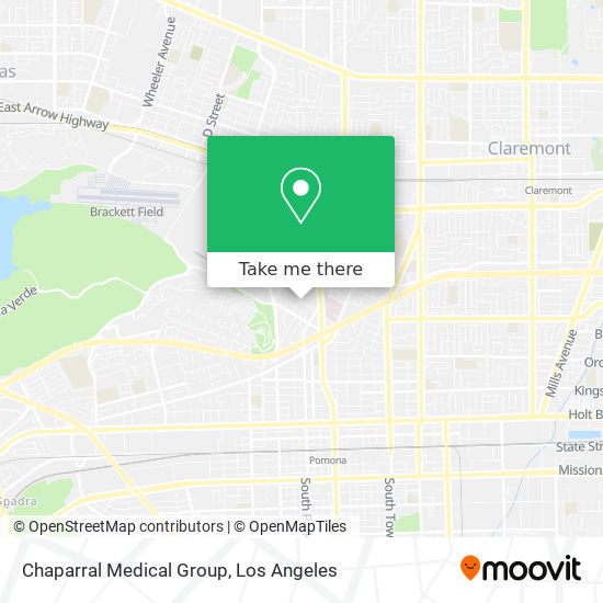 Mapa de Chaparral Medical Group