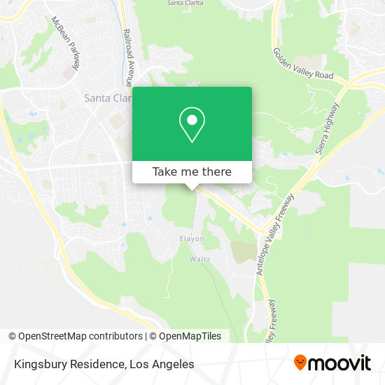 Kingsbury Residence map