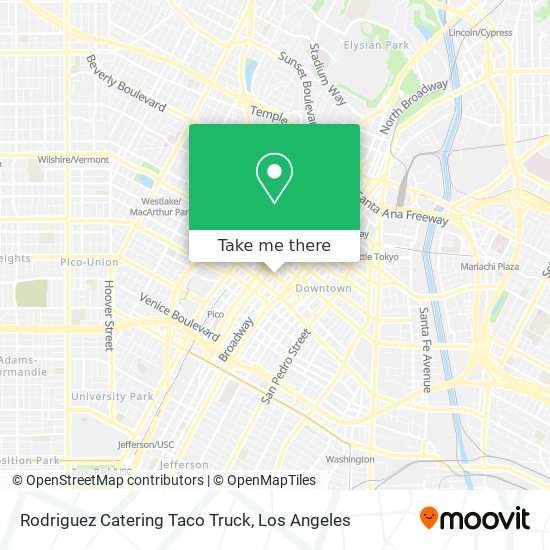 Mapa de Rodriguez Catering Taco Truck