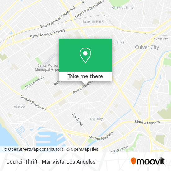 Council Thrift - Mar Vista map