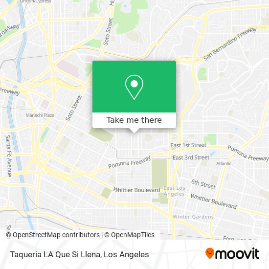 Taqueria LA Que Si Llena map