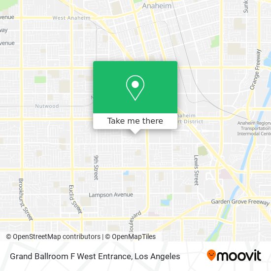 Grand Ballroom F West Entrance map
