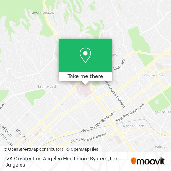 VA Greater Los Angeles Healthcare System map