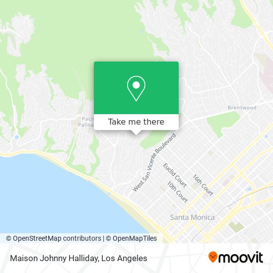 Maison Johnny Halliday map