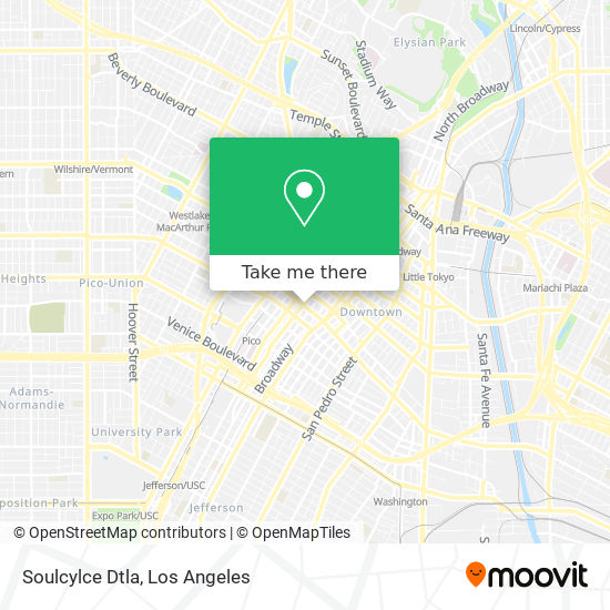 Soulcylce Dtla map