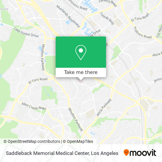 Saddleback Memorial Medical Center map