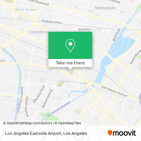 Mapa de Los Angeles Eastside Airport