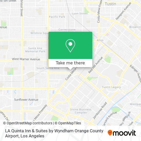 Mapa de LA Quinta Inn & Suites by Wyndham Orange County Airport