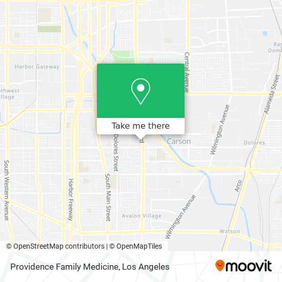 Mapa de Providence Family Medicine