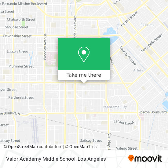 Valor Academy Middle School map