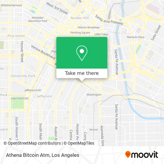 Mapa de Athena Bitcoin Atm