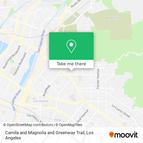 Camila and Magnolia and Greenway Trail map