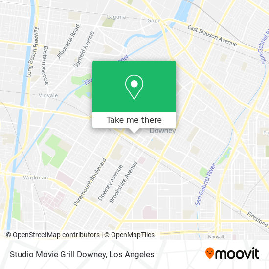 Studio Movie Grill Downey map