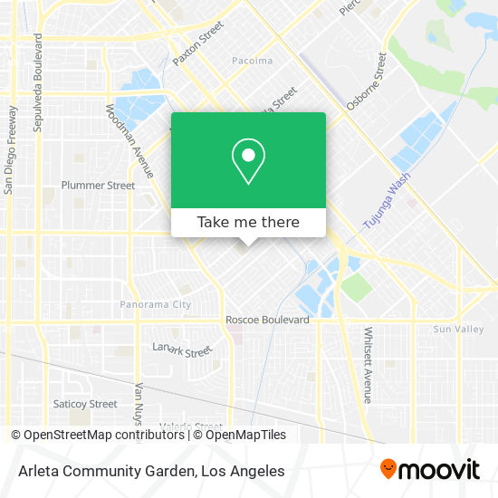 Arleta Community Garden map