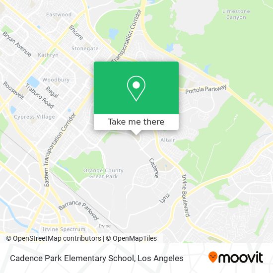 Cadence Park Elementary School map