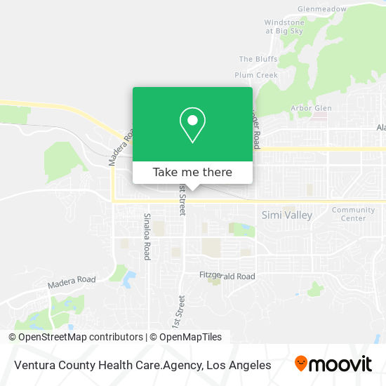 Mapa de Ventura County Health Care.Agency