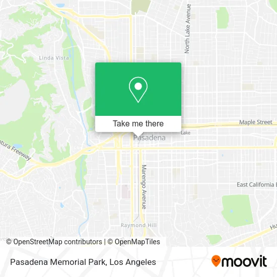 Pasadena Memorial Park map