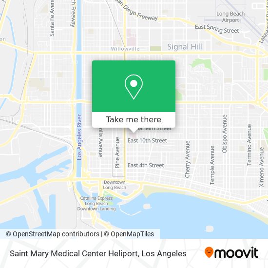 Saint Mary Medical Center Heliport map