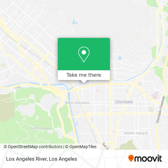 Los Angeles River map