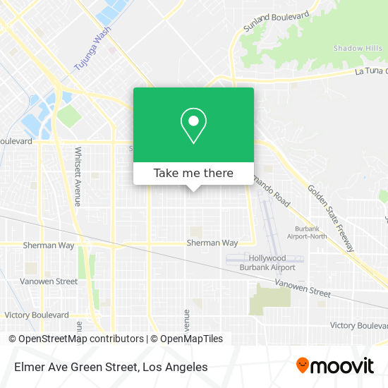 Elmer Ave Green Street map