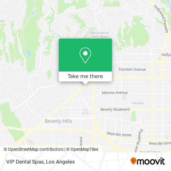 VIP Dental Spas map