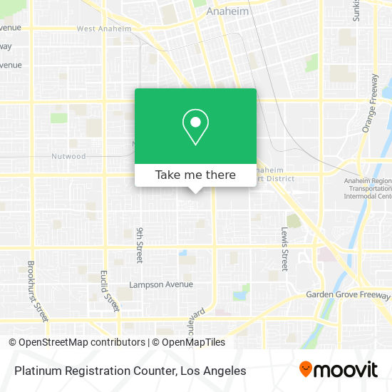 Platinum Registration Counter map