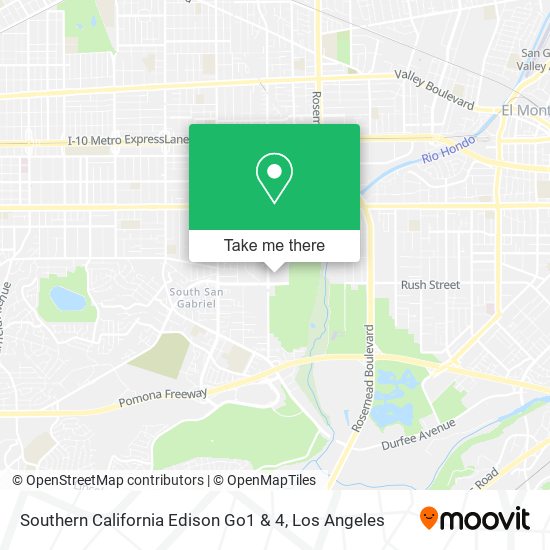 Mapa de Southern California Edison Go1 & 4