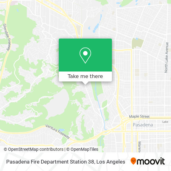 Pasadena Fire Department Station 38 map