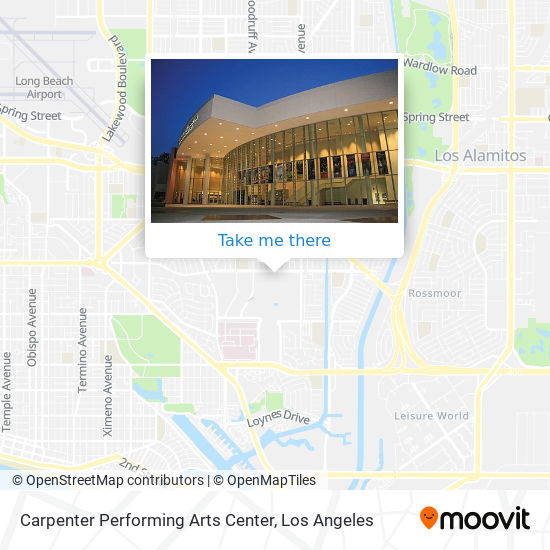 Mapa de Carpenter Performing Arts Center