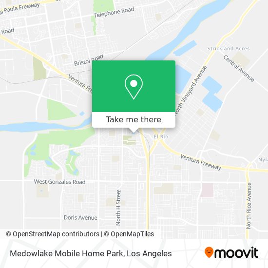 Medowlake Mobile Home Park map