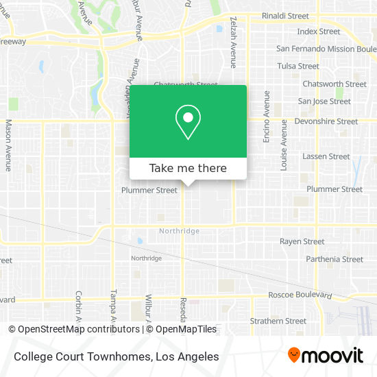 College Court Townhomes map