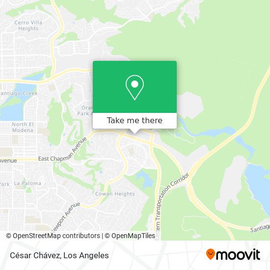 César Chávez map
