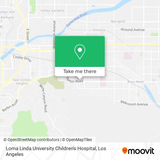 Mapa de Loma Linda University Children's Hospital