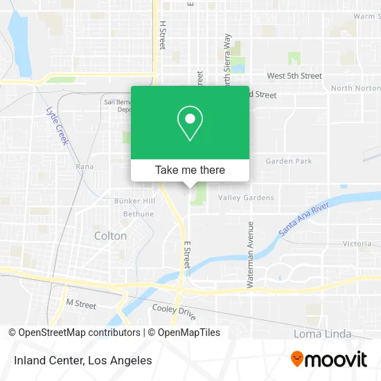 Inland Center map