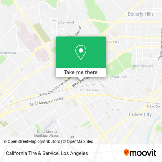 Mapa de California Tire & Service