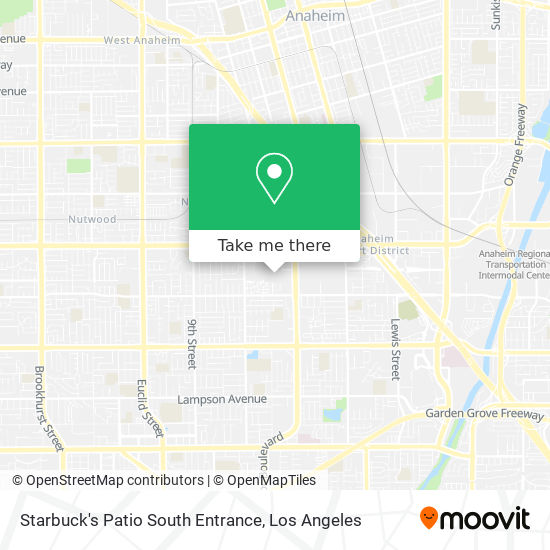 Mapa de Starbuck's Patio South Entrance