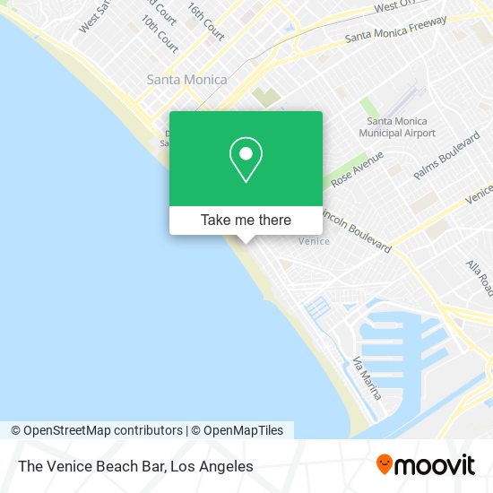 The Venice Beach Bar map