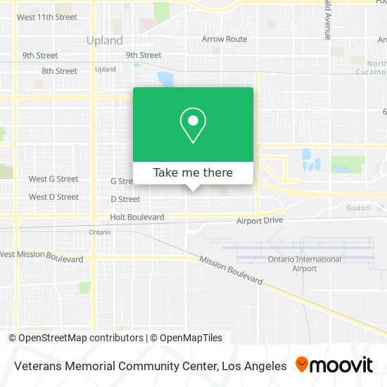 Mapa de Veterans Memorial Community Center