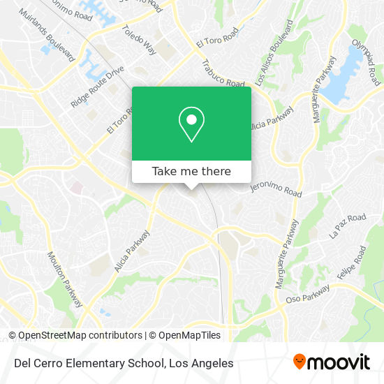 Del Cerro Elementary School map