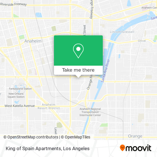King of Spain Apartments map