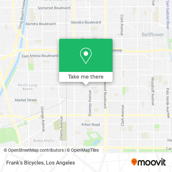 Frank's Bicycles map