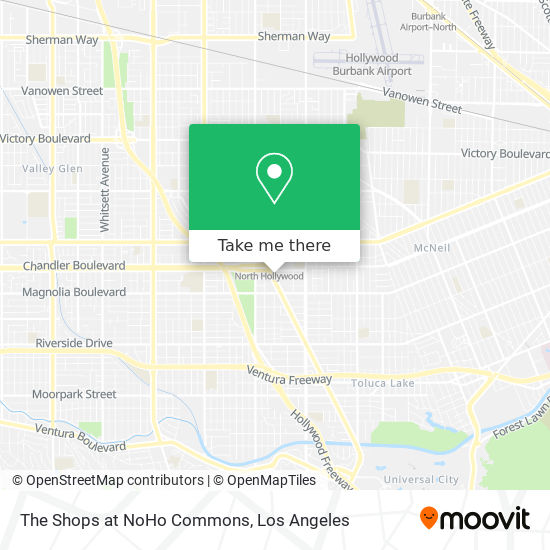 Mapa de The Shops at NoHo Commons