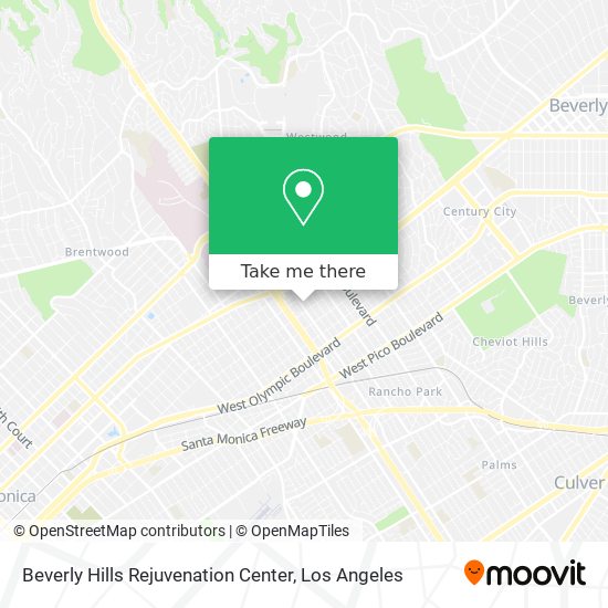 Beverly Hills Rejuvenation Center map