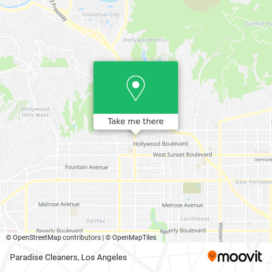 Paradise Cleaners map