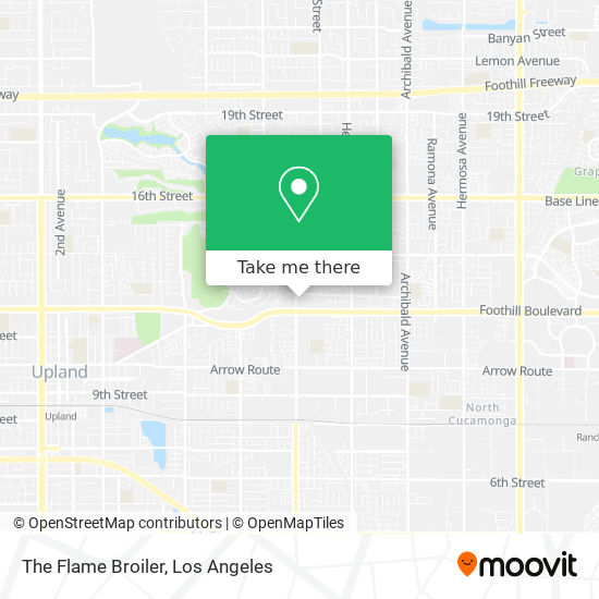 The Flame Broiler map